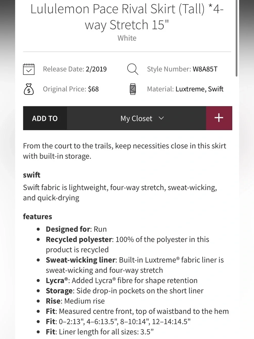 lululemon athletica only worn